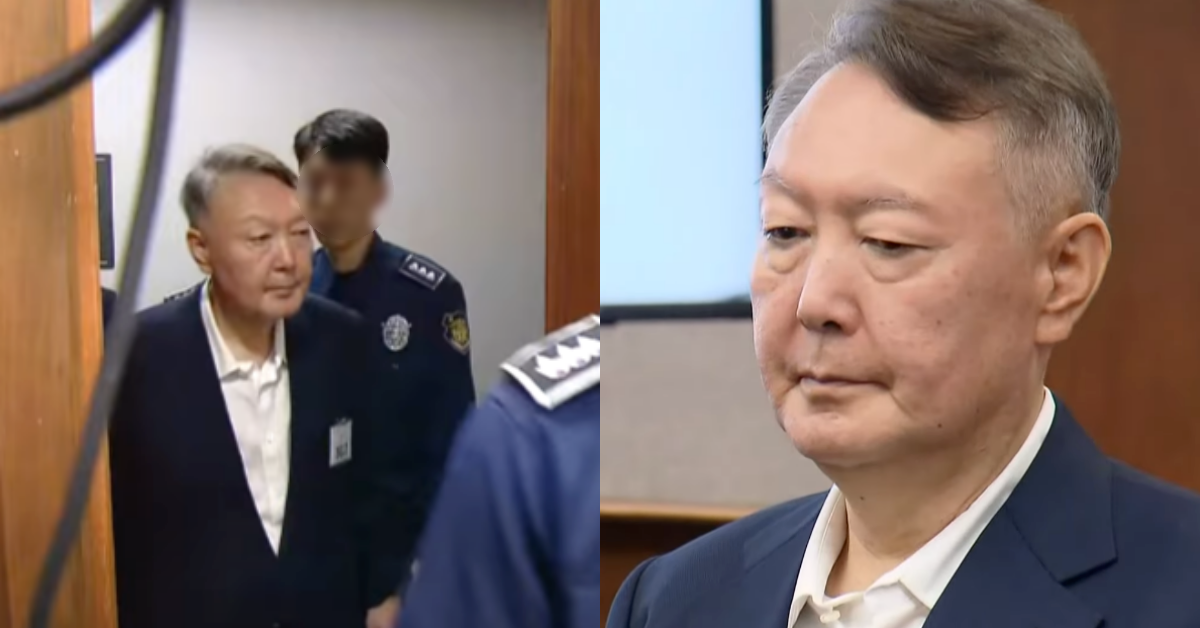 85일 만에 재판에 출석한 윤석열. ⓒ유튜브 채널 ‘JTBC News’