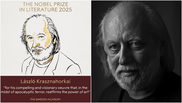 헝가리 작가 크러스너호르커이 라슬로(71).&nbsp;ⓒ노벨상 인스타그램&nbsp;