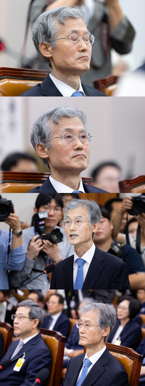 질문에도 답변하지 않는 조희대 대법원장. ⓒ뉴스1