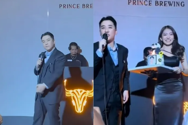 캄보디아 클럽 무대에 오른 승리. ⓒSNS