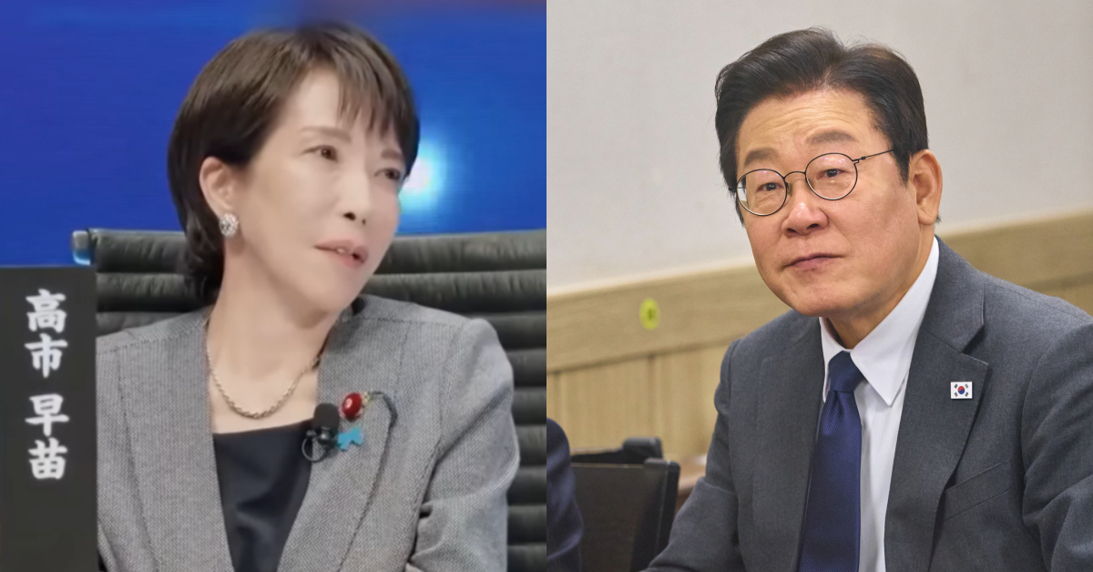 다카이치가 취임 후 첫 기자회견에서 한일 관계와 이재명 대통령을&nbsp;언급했다. ⓒ유튜브 채널 ‘JTBC News’ / 대통령실