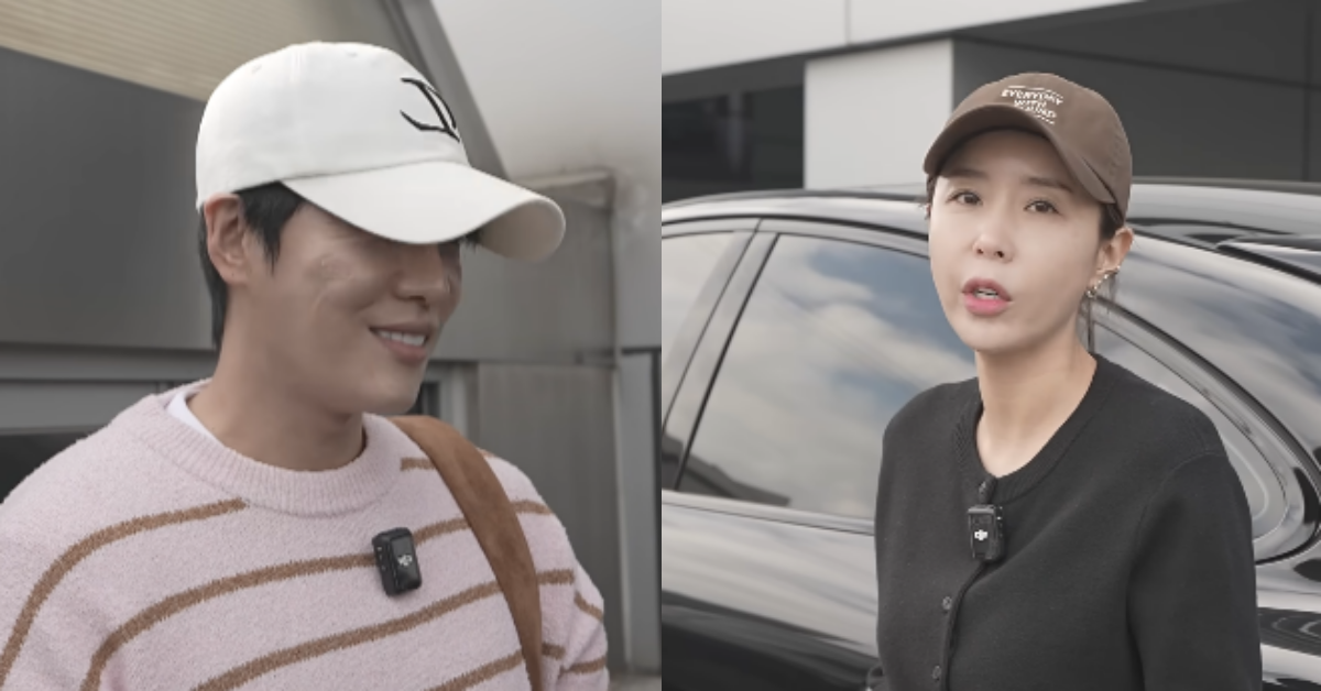 15년 탄 포르쉐를 문원에게 보낸 신지. ⓒ유튜브 채널 ‘어떠신지?!?’