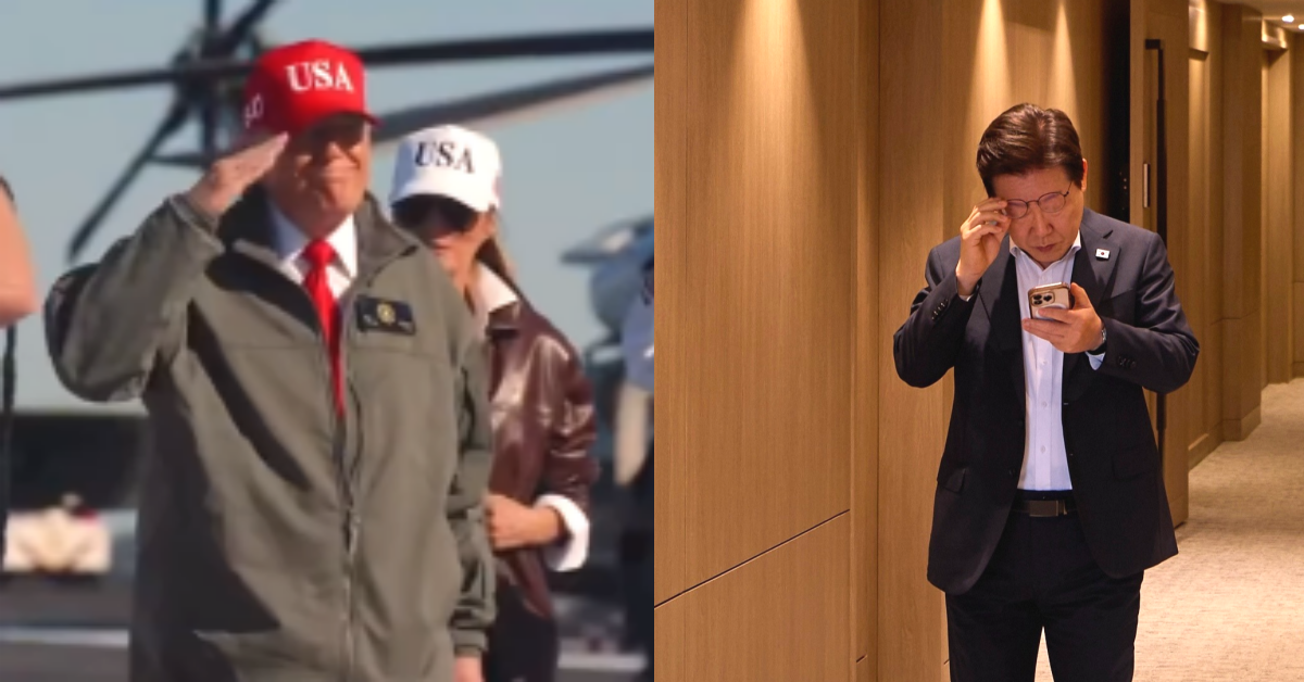 8월 이후, 한국에서 두 달 만에 재회하는 트럼프와 이재명 대통령. ⓒ트럼프 인스타그램 / 이재명 인스타그램