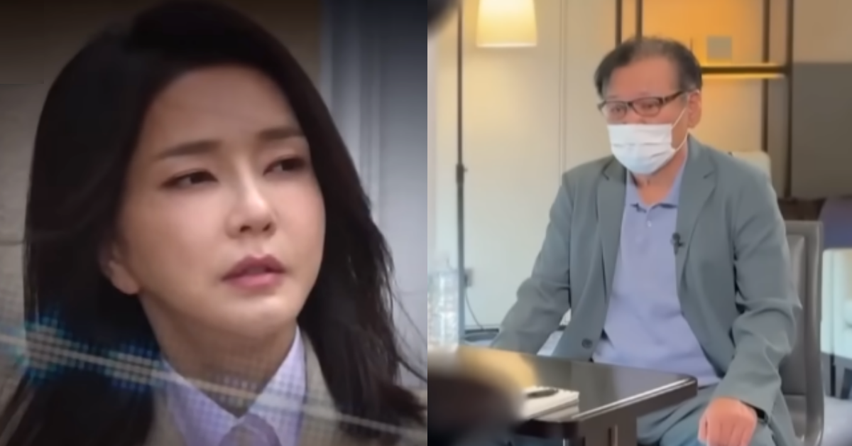 김건희 면전에서 폭로를 쏟아낸 건진법사 전성배. ⓒ유튜브 채널 ‘JTBC News’