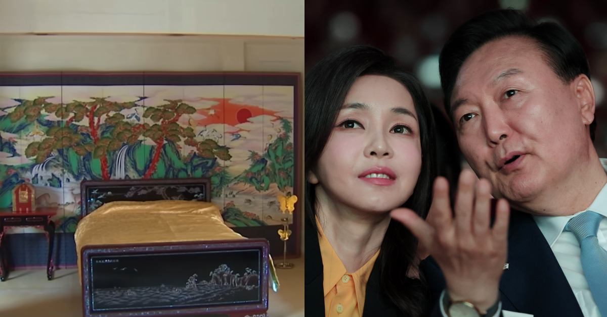 ‘비밀의 방’이라 불리는 국립고궁박물관 수장고에 방문한 사실까지 드러난 김건희, 출입 절차도 어겼다. ⓒ유튜브 채널 ‘MBCNEWS’ / 뉴스1