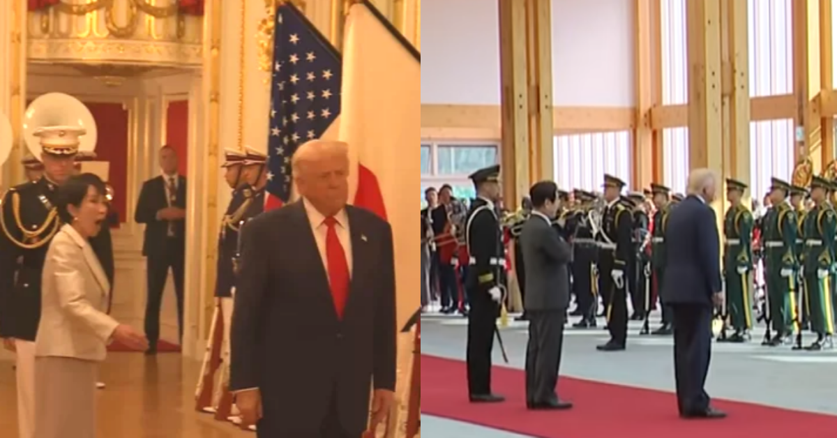 트럼프 ‘일장기 패싱’에 입 떡 벌렸던 다카이치가 이재명 대통령 앞에서 태극기에 고개 숙인 이유: 일본도 충격에 빠졌다