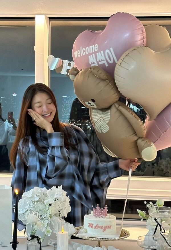 씩씩이(태명)를 기다리는 이시영의 모습. ⓒ이시영 SNS 