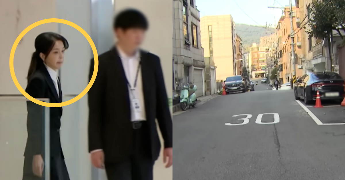 김건희 폰에서 주고받은 메시지 수백 개가 확인된 이모 씨, 압수수색을 위해 용산구 한 건물에 들이닥친 특검팀은 눈앞에서 이 씨를 놓쳤다. ⓒ유튜브 채널 ‘SBS 뉴스’