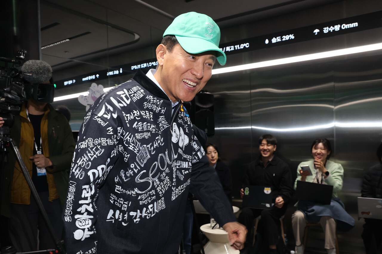 김민석 총리에게 공개토론을 제안한 오세훈. ⓒ뉴스1