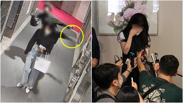 부산 돌려차기 사건 당시의 CCTV 영상과 피해자의 모습.&nbsp;ⓒ남언호 법률사무소 빈센트 변호사 제공, 뉴스1