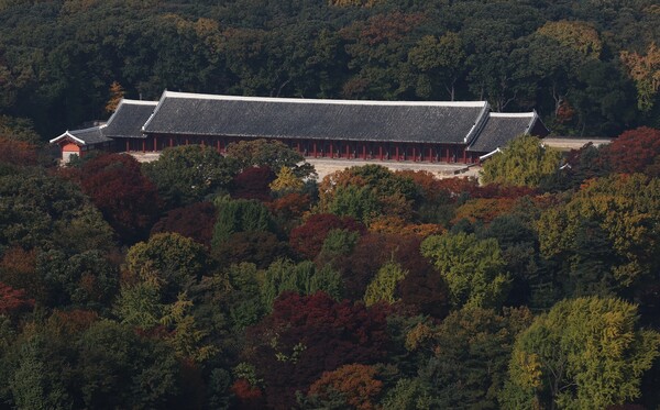&nbsp;햇살이 내리쬐는 서울 종로구 종묘 정전 모습.&nbsp;ⓒ뉴스1&nbsp;