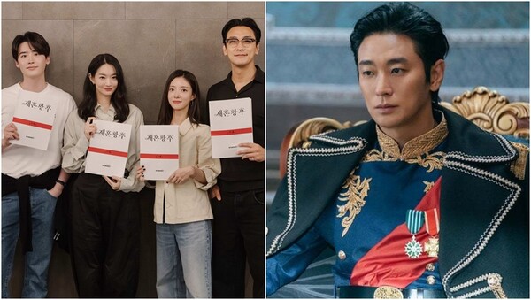 ‘재혼황후’에 출연하는 배우 이종석, 신민아, 이세영, 주지훈(왼),&nbsp;‘재혼황후’ 스틸컷(오).&nbsp;ⓒ디즈니+ 제공&nbsp;