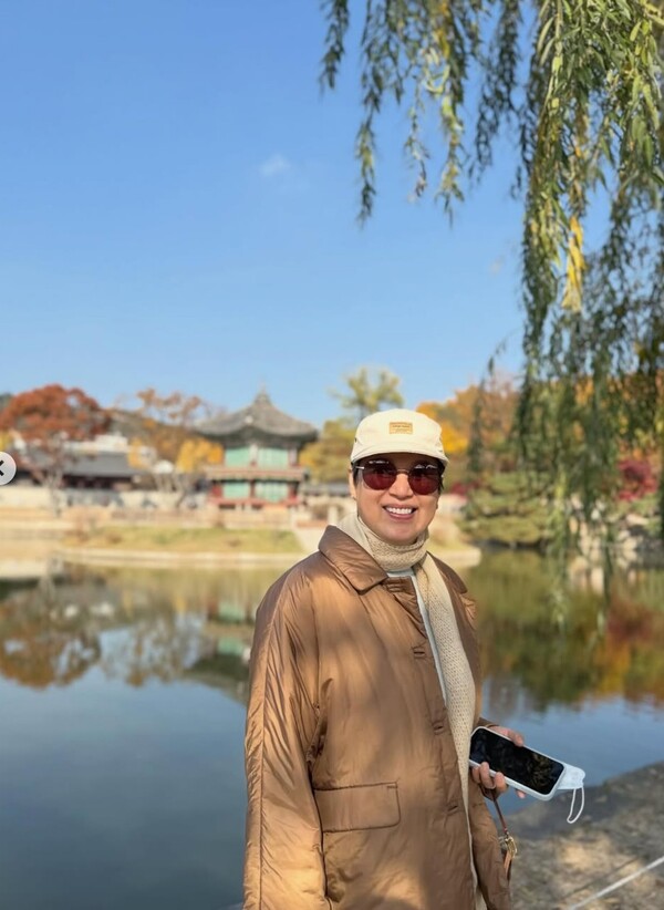 평온한 가을 일상을 공개한 박미선.&nbsp;ⓒ박미선 SNS&nbsp;