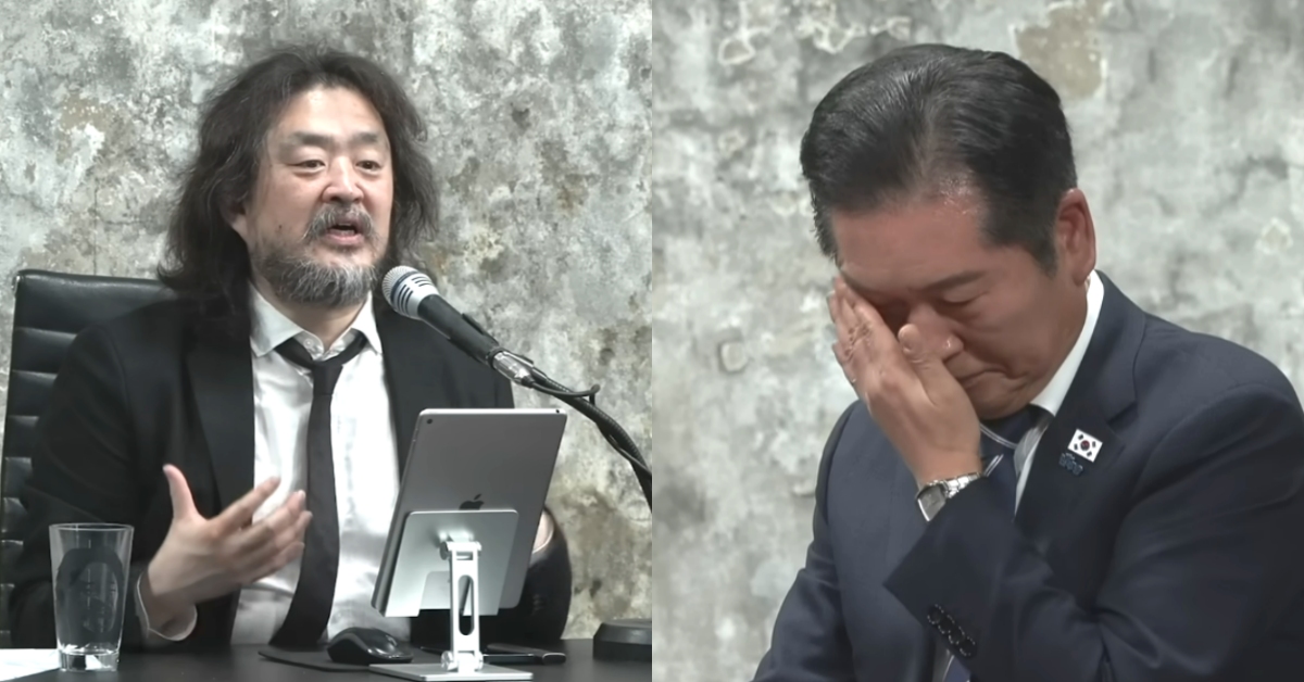 ‘김어준의 다스뵈이다’에 출연해 눈물을 흘린 정청래. ⓒ유튜브 채널 ‘딴지방송국’