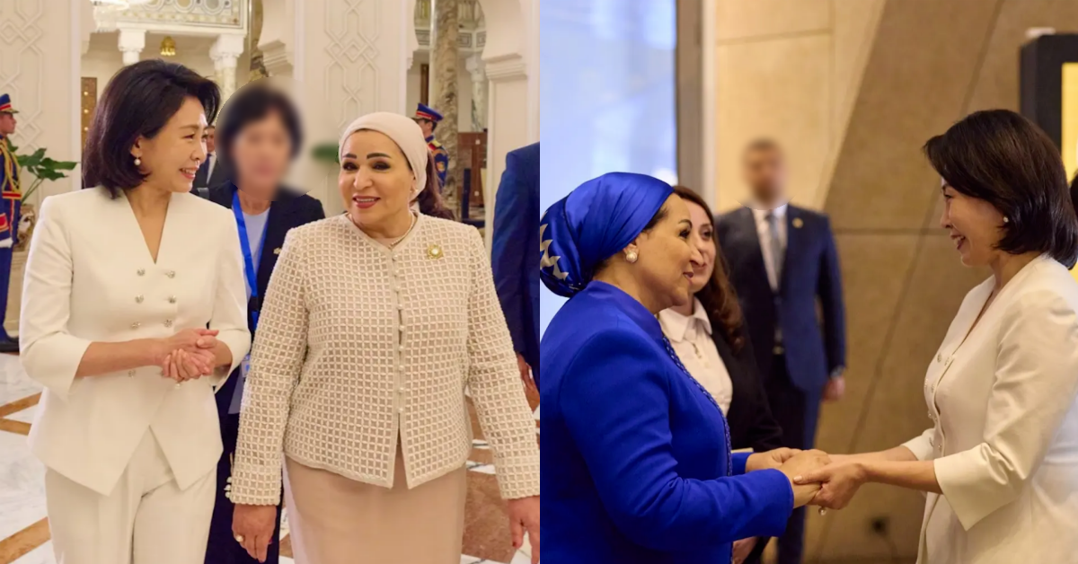 대한민국과 이집트의 영부인이 친교를 다졌다. ⓒ유튜브 채널 ‘KTV 이매진’
