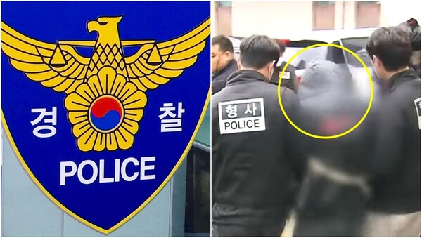 기사와 상관 없는 자료사진(왼), 취재진의 질문에 묵묵부답으로 일관한 친모와 계부(오).&nbsp;ⓒ뉴스1, YTN 뉴스 캡처&nbsp;