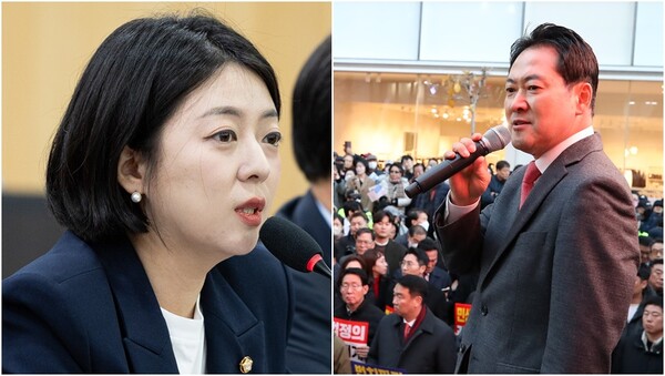 배현진 국민의힘 의원과 장동혁 대표.&nbsp;ⓒ뉴스1&nbsp;