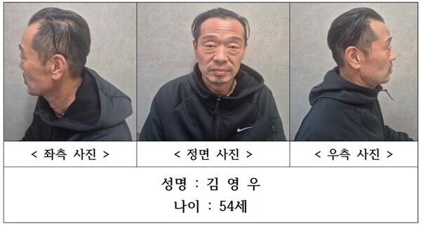  살인·사체유기 등의 혐의로 구속된 피의자 김영우(54).&nbsp;ⓒ충북경찰청 제공&nbsp;