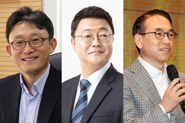 KT 이사후보추천위원회가 대표이사 후보 3인을 압축했다. (왼쪽부터)박윤영 전 KT 기업부문장, 주형철 전 SK커뮤니케이션즈 대표, 홍원표 전 SK쉴더스 대표. ⓒKTⓒ주형철 페이스북ⓒ뉴스1