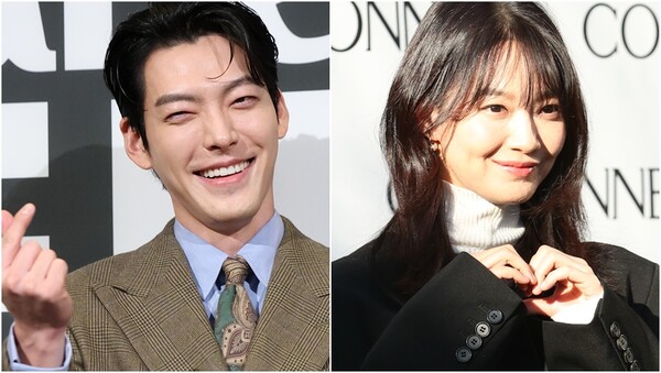 10년간 공개 열애 끝에 결혼하는 배우 김우빈과 신민아.&nbsp;ⓒ뉴스1&nbsp;