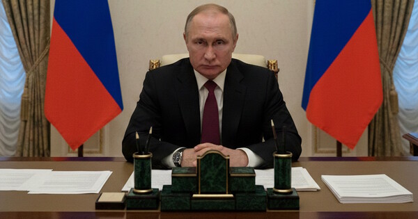 블라드미르 푸틴 러시아 대통령이 옛 소비에트 연방(소련) 국가들을 결집하는데 힘을 쏟고 있다. 사진은 AI로 생성한 이미지 ⓒ 허프포스트코리아