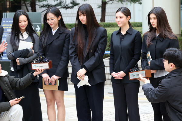 그룹 뉴진스 멤버 하니, 민지, 혜인, 해린, 다니엘.&nbsp;ⓒ뉴스1&nbsp;