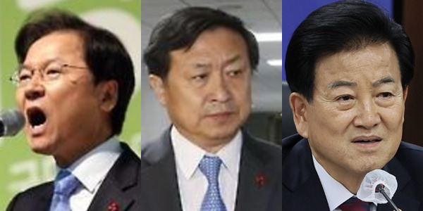 2000년 초반 새천년민주당 내부에서 정치개혁 운동인 '청풍운동'을 이끌었던 (왼쪽부터) 천정배, 신기남, 정동영 의원. ⓒ연합뉴스