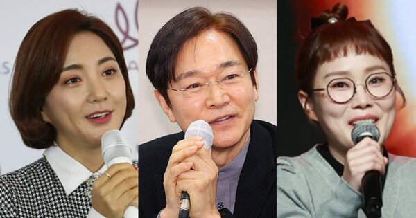 가수 바다(왼쪽), 배우 정보석(중앙), 방송인 박슬기(오른쪽). ⓒ연합뉴스