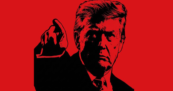 도널드 트럼프 미국 대통령. 사진은 이해를 돕기 위해 AI로 생성한 이미지를 재편집한 것. ⓒ 허프포스트코리아