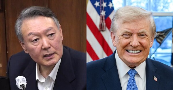 윤석열 전 대통령(왼쪽), 도널드 트럼프 미국 대통령. ⓒ연합뉴스, 백악관