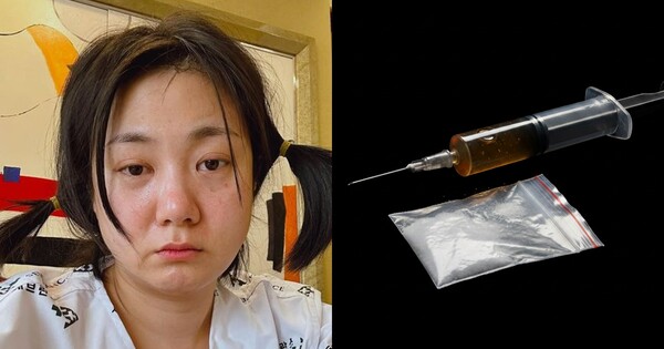 방송인 박나래(왼쪽), AI를 통해 제작한 주사기 사진(오른쪽). ⓒSNS, 허프포스트코리아