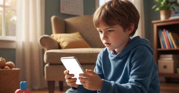 16세 미만 어린이·청소년의 SNS 금지흐름이 세계적으로 확산되고 있다. 사진은 이해를 돕기 위해 AI로 생성한 이미지를 재편집한 것. ⓒ 허프포스트코리아