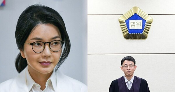 김건희 여사(왼쪽),&nbsp;우인성 서울중앙지법 형사합의27부 부장판사. ⓒ연합뉴스