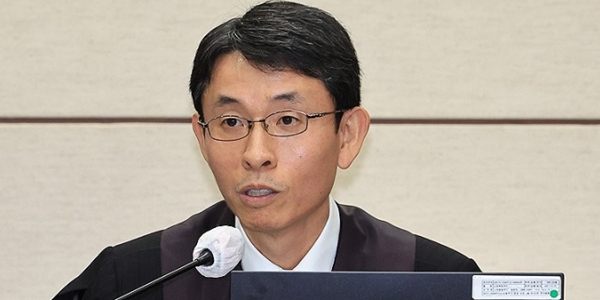 김건희씨의 자본시장법, 정치자금법 위반에 대해 무죄를 선고한 우인성 서울중앙지법 형사합의27부 부장판사. ⓒ연합뉴스