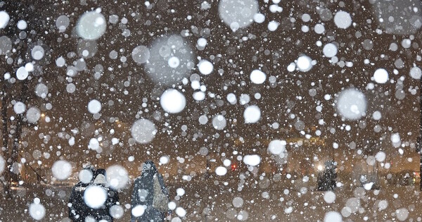 2026년 1월23일 저녁 서울 종로구 광화문광장 일대에 많은 양의 눈이 내리고 있다. ⓒ 연합뉴스