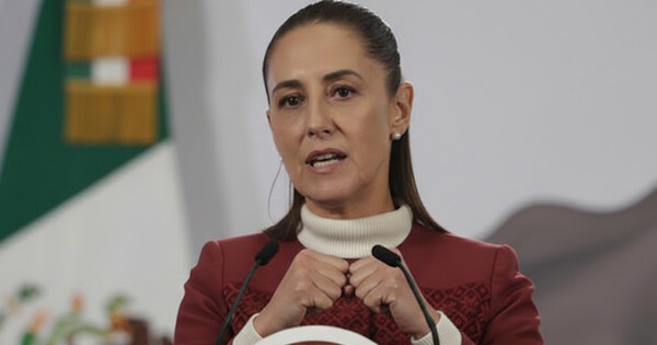 클라우디아 셰인바움 멕시코 대통령. 사진은 이해를 돕기 위해 AI로 생성한 이미지를 재편집한 것.