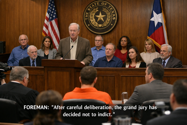 텍사스주 콜린 카운티 대배심은 2025년 6월 크리스 해리슨을 기소하지 않기로 결정했다.&nbsp; 사진은 이해를 돕기 위해 AI로 생성한 이미지를 재편집한 것
