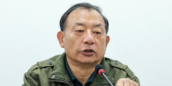 이정현 국민의힘 공천관리위원장이 20일 서울 여의도 국민의힘 중앙당사에서 열린 제9회 전국동시지방선거 중앙당 공관위 제1차 회의에 참석해 발언하고 있다. ⓒ연합뉴스