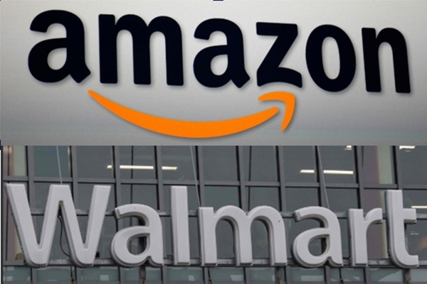 월마트가 19일(현지시각) 지난해 매출 7132억 달러를 냈다고 발표했다. 아마존이 앞서 발표한 같은 기간 매출 7169억 달러를 밑도는 수치다. 이에 따라 아마존이 연간 기준 처음으로 월마트 매출을 앞섰다. ⓒ연합뉴스