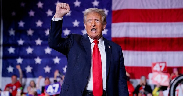 도널드 트럼프 미국 대통령. 사진은 이해를 돕기 위해 AI로 생성한 이미지를 재편집한 것.