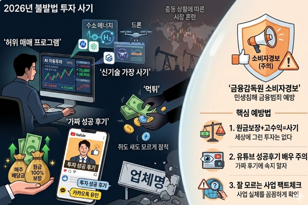 금감원 중동 사태에 '금융범죄 소비자경보' 발령, 사기에 절대 당하지 않는 금언 로우리스크 하이리턴은 없다