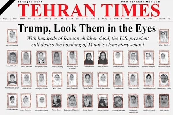 이란 초등학교 폭격으로 175명이 숨졌다, 트럼프는 책임 인정은커녕 '이란의 짓'이라 모욕했다