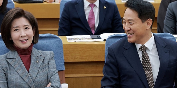 국힘 나경원이 나섰다 “오세훈 그만 떼스라”, 장동혁 감싸면서 오세훈 때린다