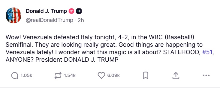 WBC 운명의 결승전은 미국 vs 베네수엘라 : '마두로 더비'로 불린다