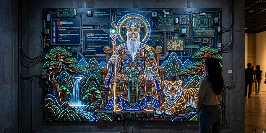 외국인도 푹 빠졌다 음지에서 양지로 나온 'K-무속인' : AI시대에 '극과 극'