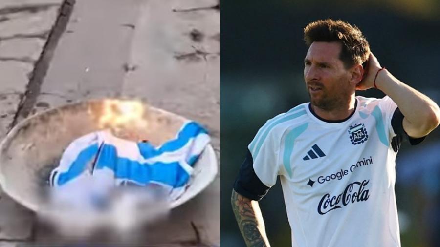 백악관서 트럼프 만난 게 화근? 이란 아이들, 메시 유니폼 불태우는 영상이 공개됐다