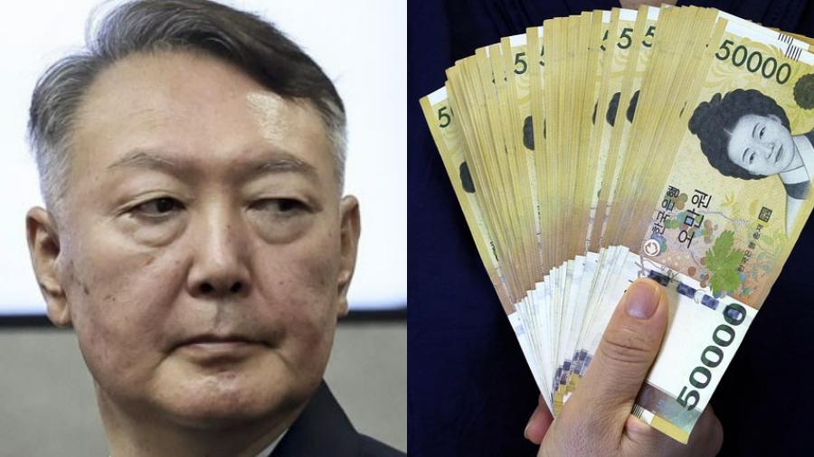 서울구치소 수감된 윤석열 전 대통령이 8개월 간 받은 영치금 액수 : 이재명 대통령 연봉의 4.6배