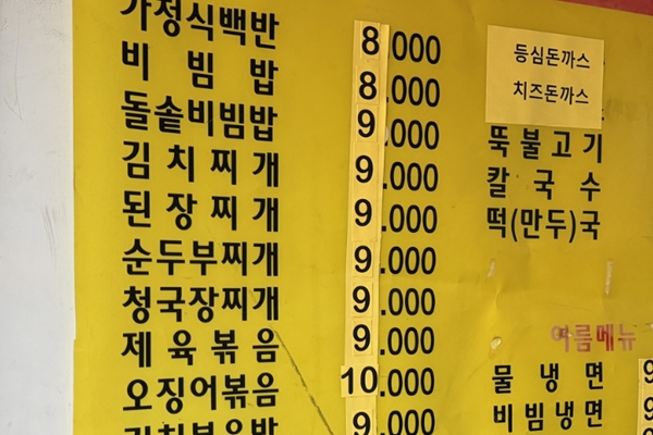 [허프 트렌드] '거지맵' 식당들도 못 견딘다 : 서울 칼국수 값 1만38원까지 오르며 '가성비' 기준 무너지는 중