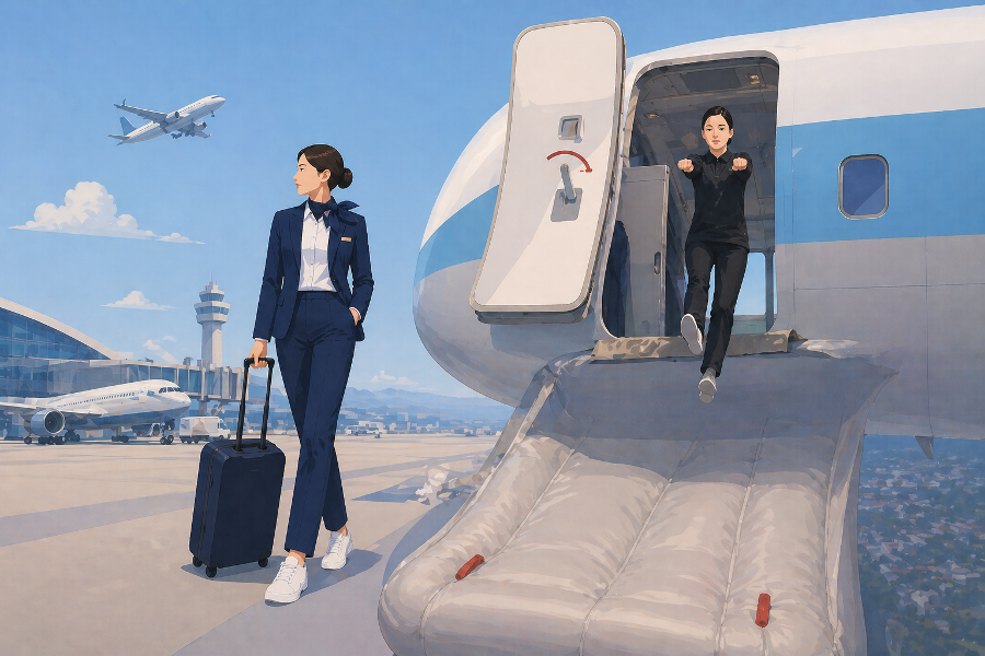 항공 승무원의 머리부터 발끝까지 : 장식이 아닌 안전의 장비가 되어야 한다