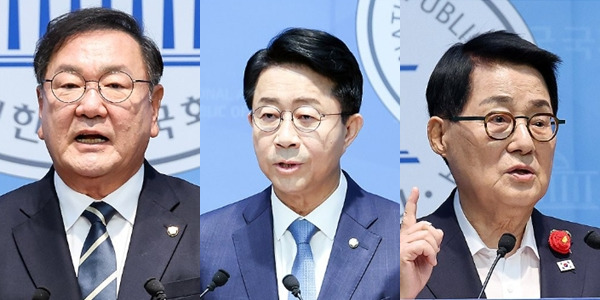 '예측불가' 제22대 국회 후반기 민주당 국회의장 경선, 김태년·박지원·조정식 3파전